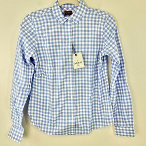Untuckit Rebeche Shirt Womens 0 Gingham Plaid Long Sleeve‎ Button Down Classic